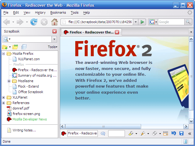 Firefox Webページをローカルに保存して管理できる Scrapbook Vivasoft Org