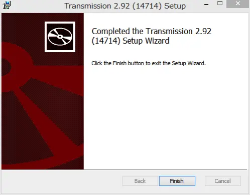 Transmission torrent Windows 01