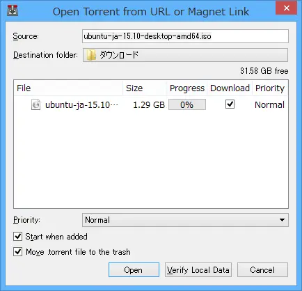 Transmission torrent Windows 04